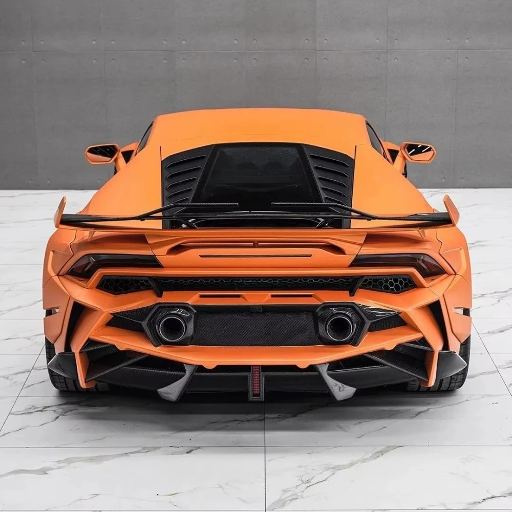 L Style WBK EVO Body Kits for Huracan LP580 LP610 Dry Carbon Fiber Front Lip Side Skirt Rear Diffuser Hood Fender